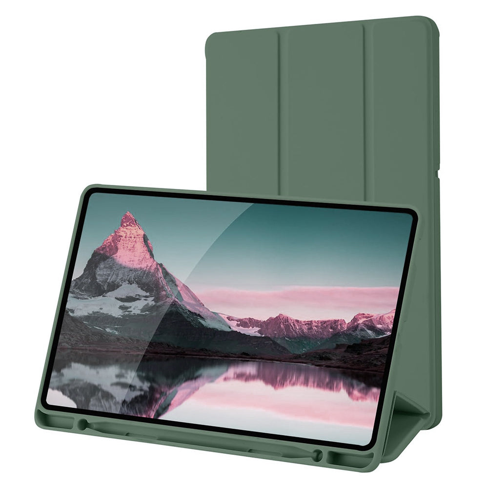 Custodia per Samsung Galaxy Tab S6 Lite (2024) / Tab S6 Lite (2022) / Tab S6 Lite (2020), Techsuit, Flex Trifold, Verde