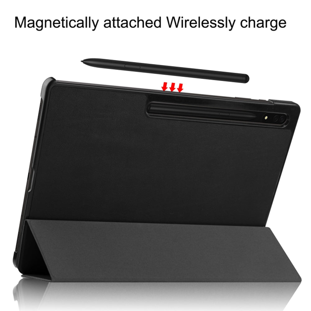 Custodia per Samsung Galaxy Tab S8 Ultra, Techsuit, FoldPro, Nera