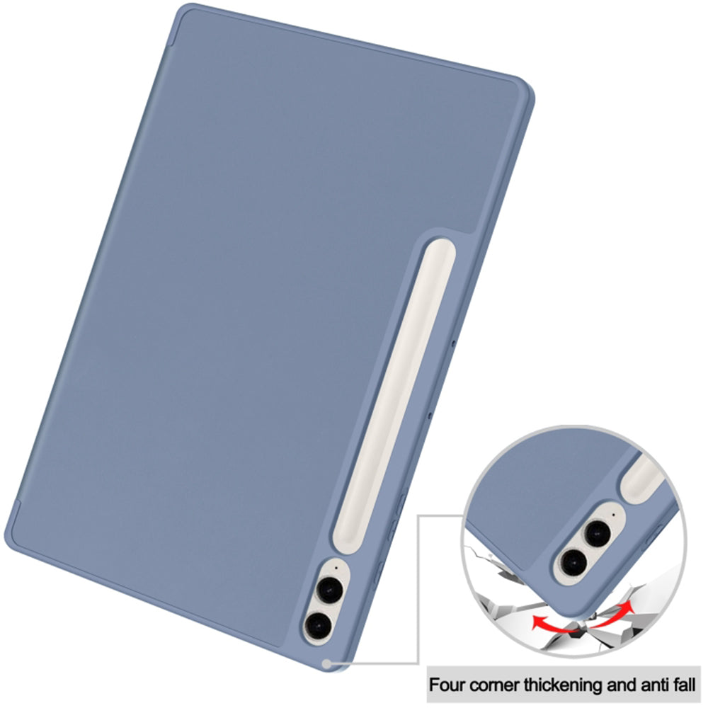 Custodia per Samsung Galaxy Tab S9 FE+, Techsuit, Flex Trifold, Blu Navy