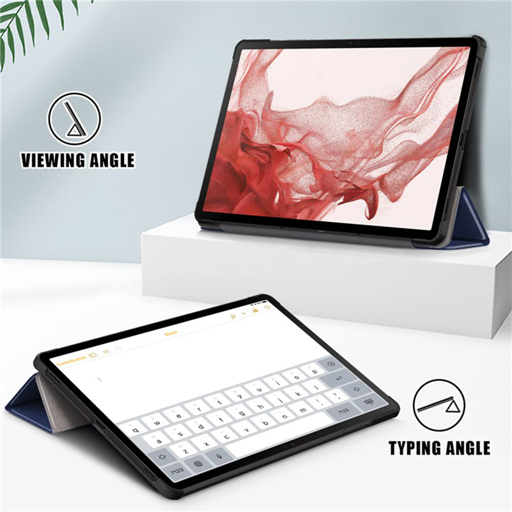 Custodia per Samsung Galaxy Tab S9 FE / Tab S9 / Tab S10 FE, Techsuit, FoldPro, Blu