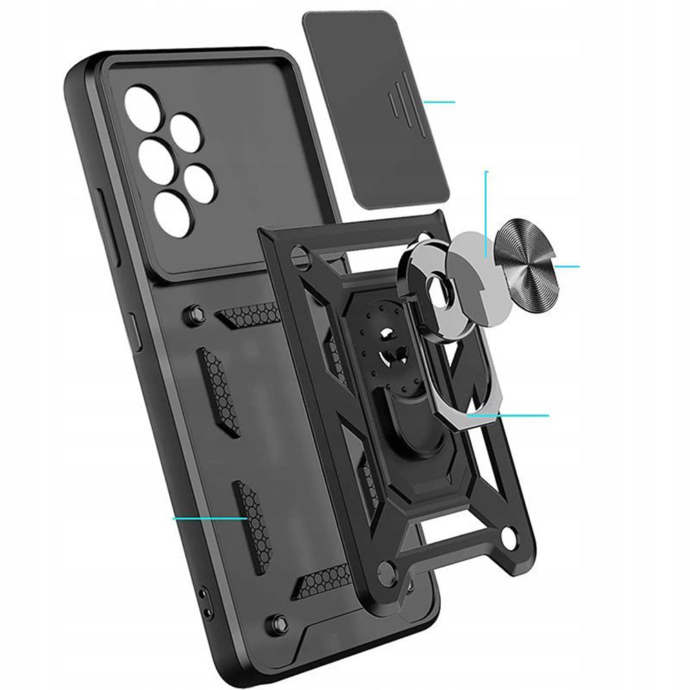 Custodia per Samsung Galaxy Xcover7 G556, Techsuit, CamShield, Blu
