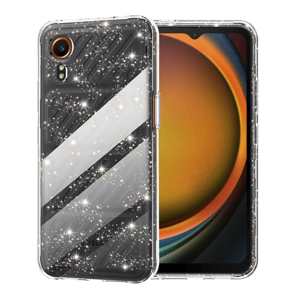 Custodia per Samsung Galaxy Xcover7 G556, Techsuit, SparkleSkin, Trasparente