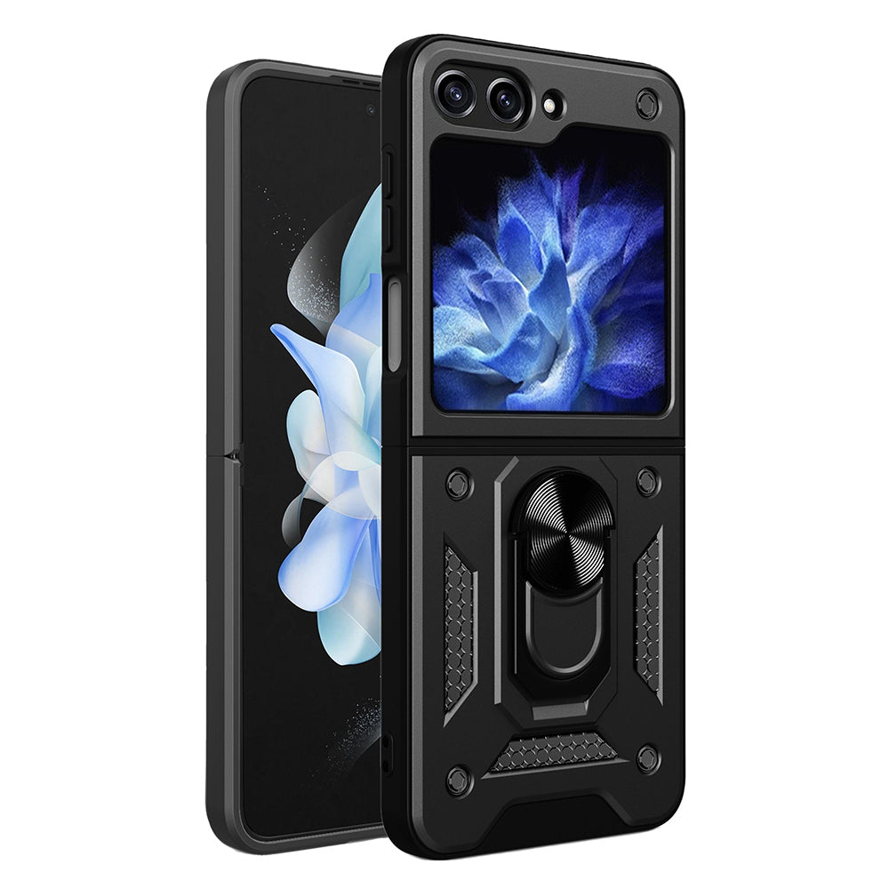 Custodia per Samsung Galaxy Z Flip5 F731, Techsuit, CamShield, Nera