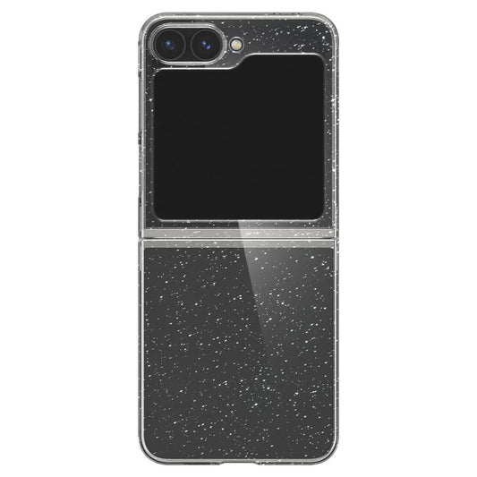 Custodia per Samsung Galaxy Z Flip7 FE F761 / Z Flip6 F741, Spigen, Air Skin Glitter, Trasparente