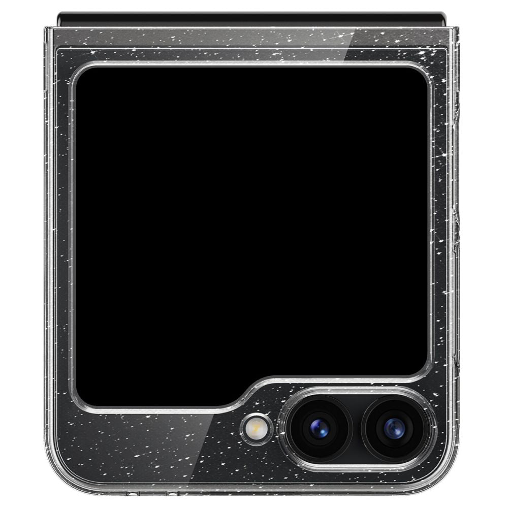 Custodia per Samsung Galaxy Z Flip7 FE F761 / Z Flip6 F741, Spigen, Air Skin Glitter, Trasparente