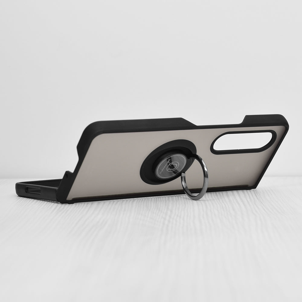 Custodia per Samsung Galaxy Z Fold3 5G F926, Techsuit, Glinth, Nera