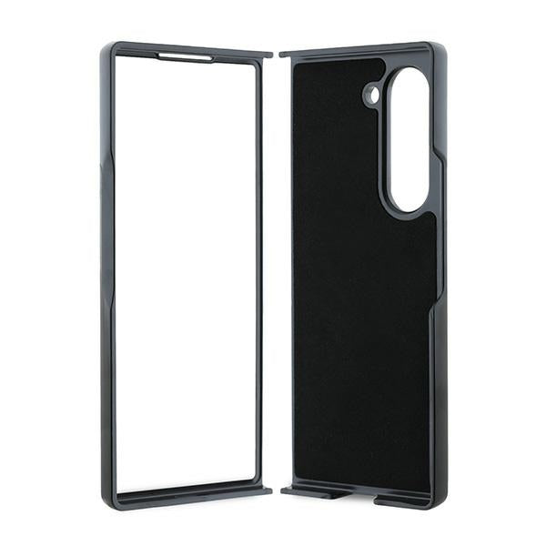 Custodia per Samsung Galaxy Z Fold6 F956, Karl Lagerfeld, Saffiano Monogram Ikonik, Nera