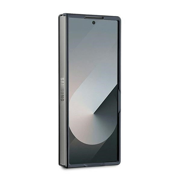 Case for Samsung Galaxy Z Fold6 F956, Karl Lagerfeld, Saffiano Monogram Karl's Head Metal, Black