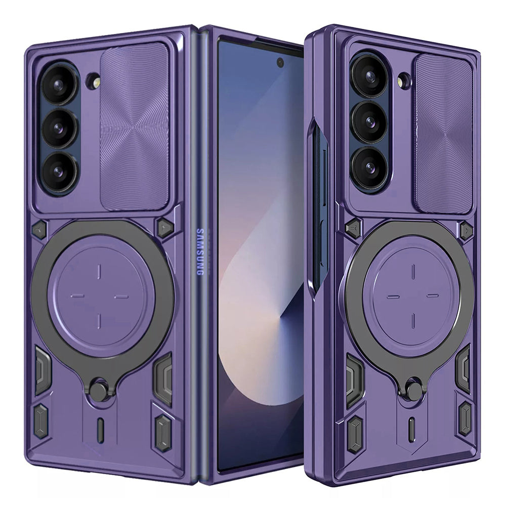 Custodia per Samsung Galaxy Z Fold6 F956, Techsuit, CamGuard Pro, Viola