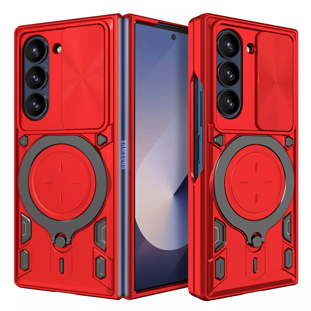 Custodia per Samsung Galaxy Z Fold6 F956, Techsuit, CamGuard Pro, Rossa