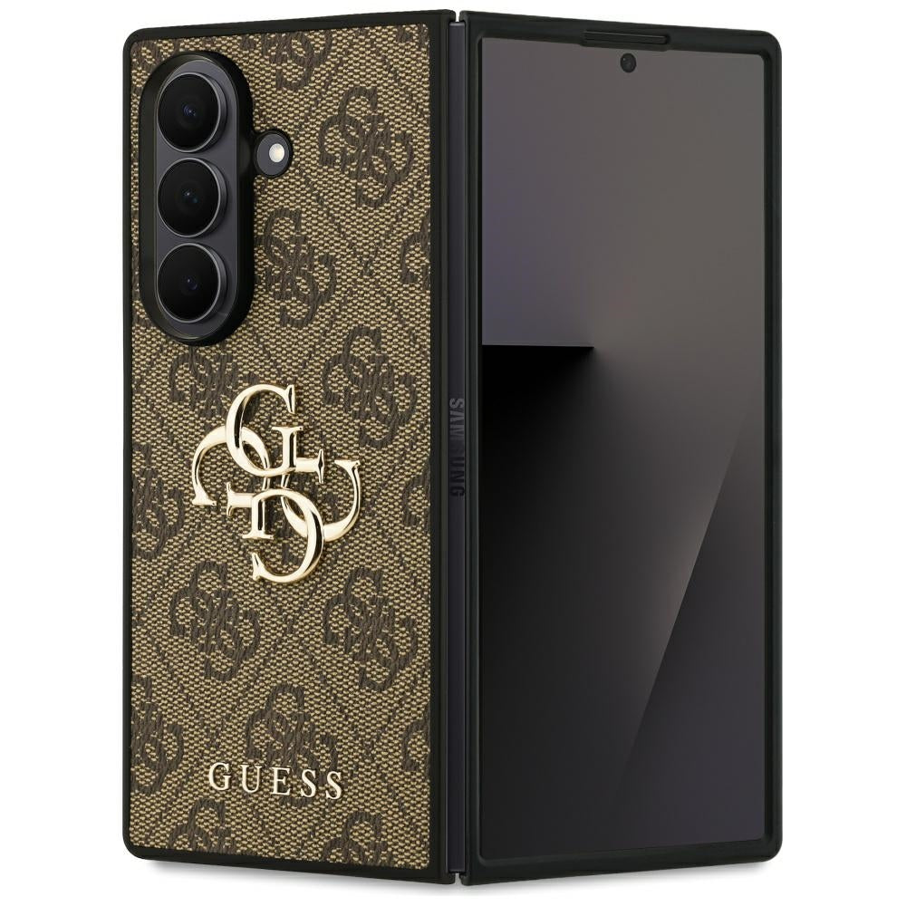 Custodia per Samsung Galaxy Z Fold7 F966, Guess, 4G Big Logo, Marrone