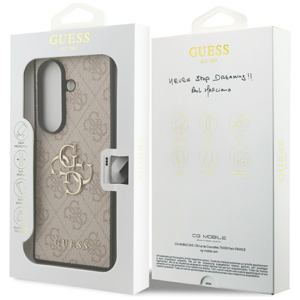 Custodia per Samsung Galaxy Z Fold7 F966, Guess, 4G Big Logo, Rosa