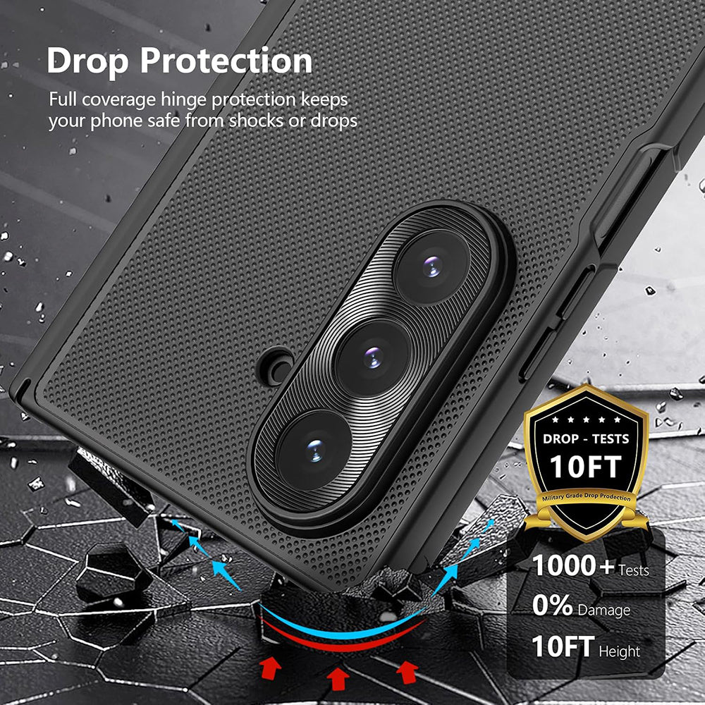 Custodia per Samsung Galaxy Z Fold7 F966, Nillkin, Super Frosted Shield, Nera