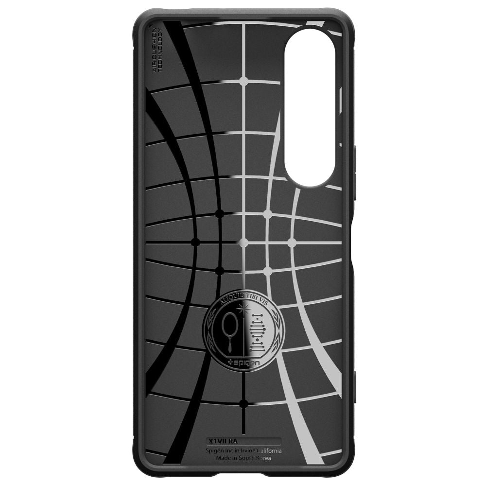 Custodia per Sony Xperia 1 VII, Spigen, Rugged Armor, Nera Opaca