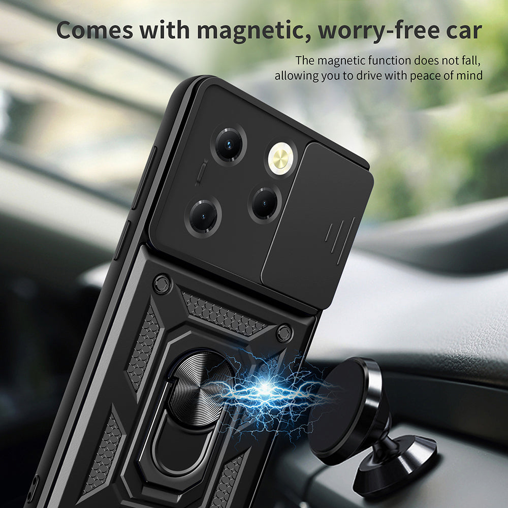 Custodia per Tecno Spark 20 Pro / Infinix Hot 40 / Hot 40 Pro, Techsuit, CamShield, Nera