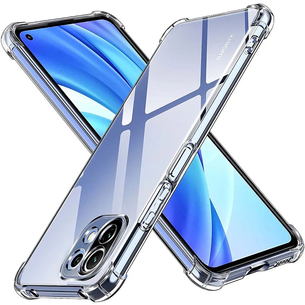 Custodia per Xiaomi 11 Lite 5G NE / Mi 11 Lite 5G / 11 Lite, Techsuit, Shockproof Clear, Trasparente