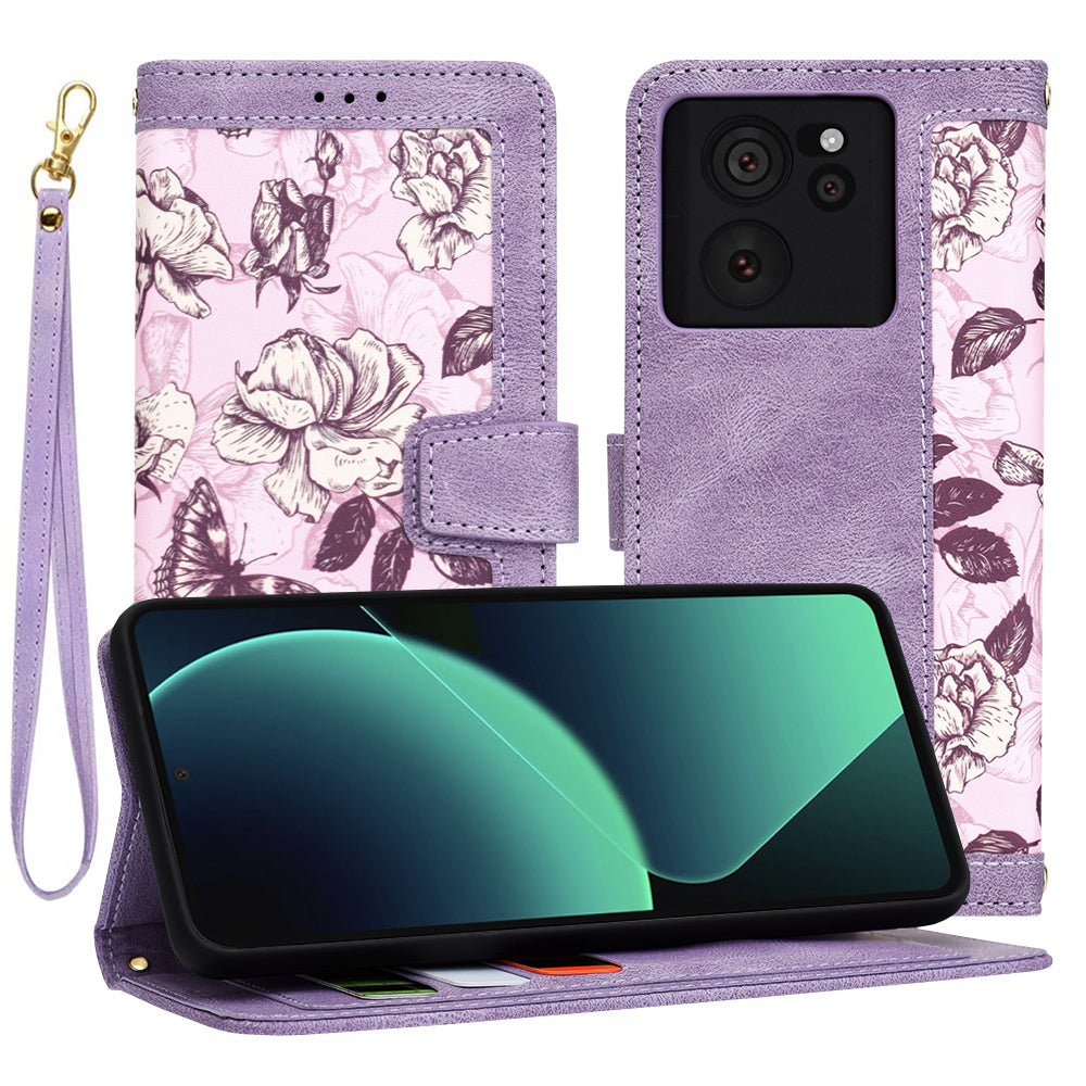 Custodia per Xiaomi 13T Pro / 13T, Techsuit, FlipCraft, Viola