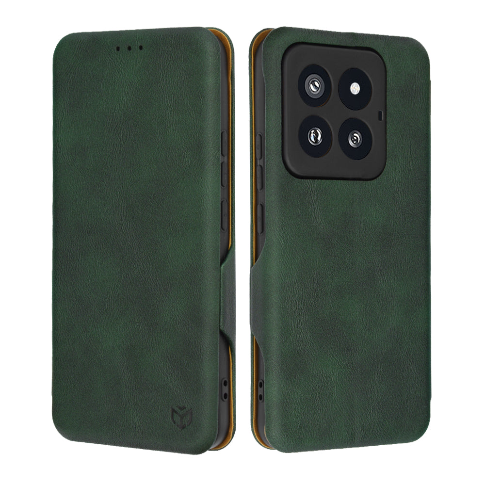 Custodia per Xiaomi 14 Pro, Techsuit, Safe Wallet Plus, Verde