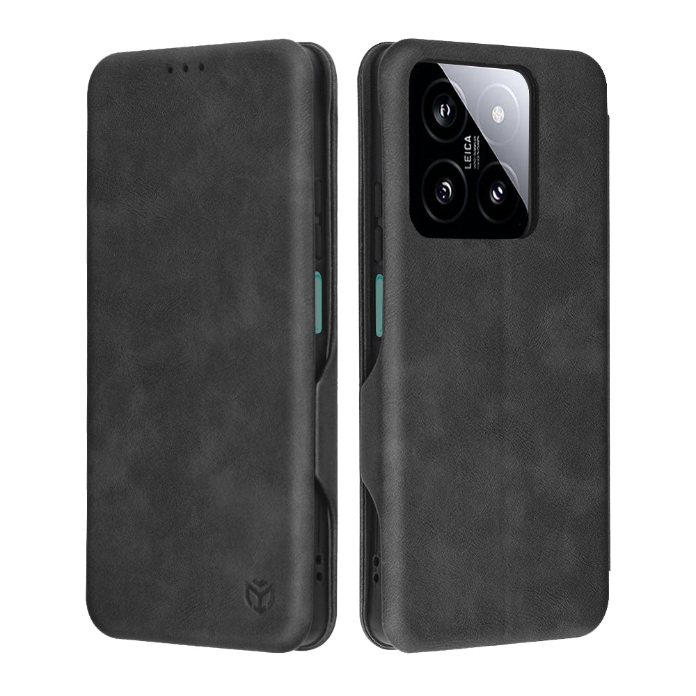 Custodia per Xiaomi 14, Techsuit, Safe Wallet Plus, Nera