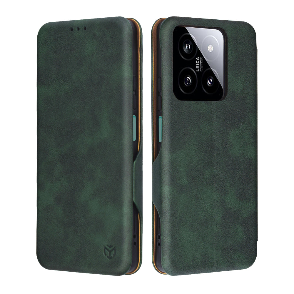 Custodia per Xiaomi 14, Techsuit, Safe Wallet Plus, Verde