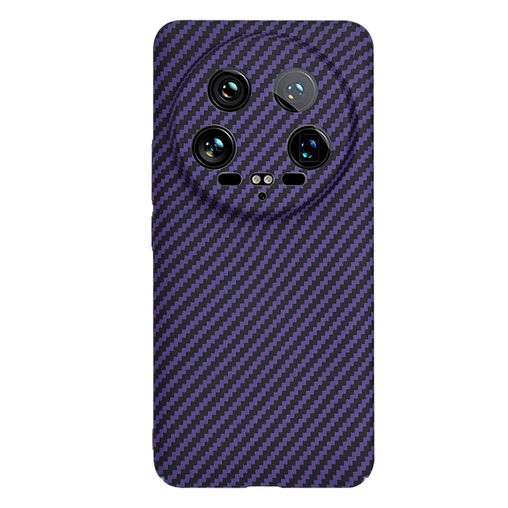 Custodia per Xiaomi 14 Ultra, Techsuit, Carbonite FiberShell, Viola