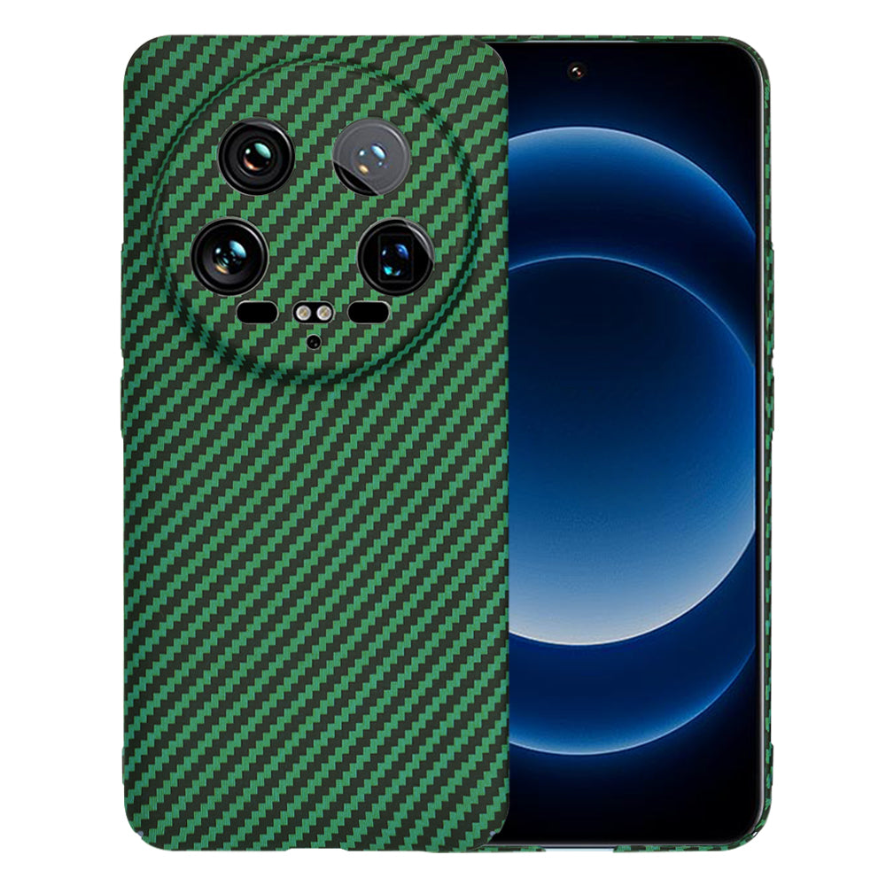 Custodia per Xiaomi 14 Ultra, Techsuit, Carbonite FiberShell, Verde