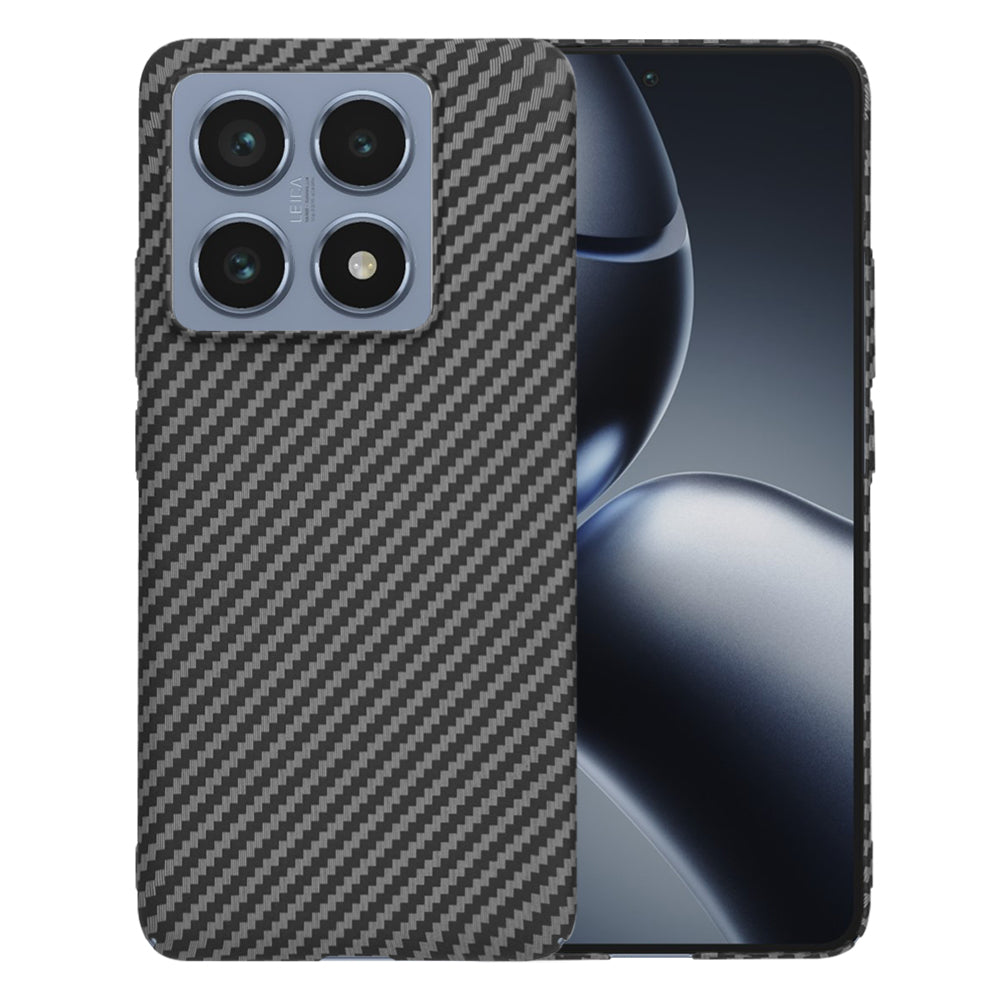 Custodia per Xiaomi 14T Pro, Techsuit, Carbonite FiberShell, Nera