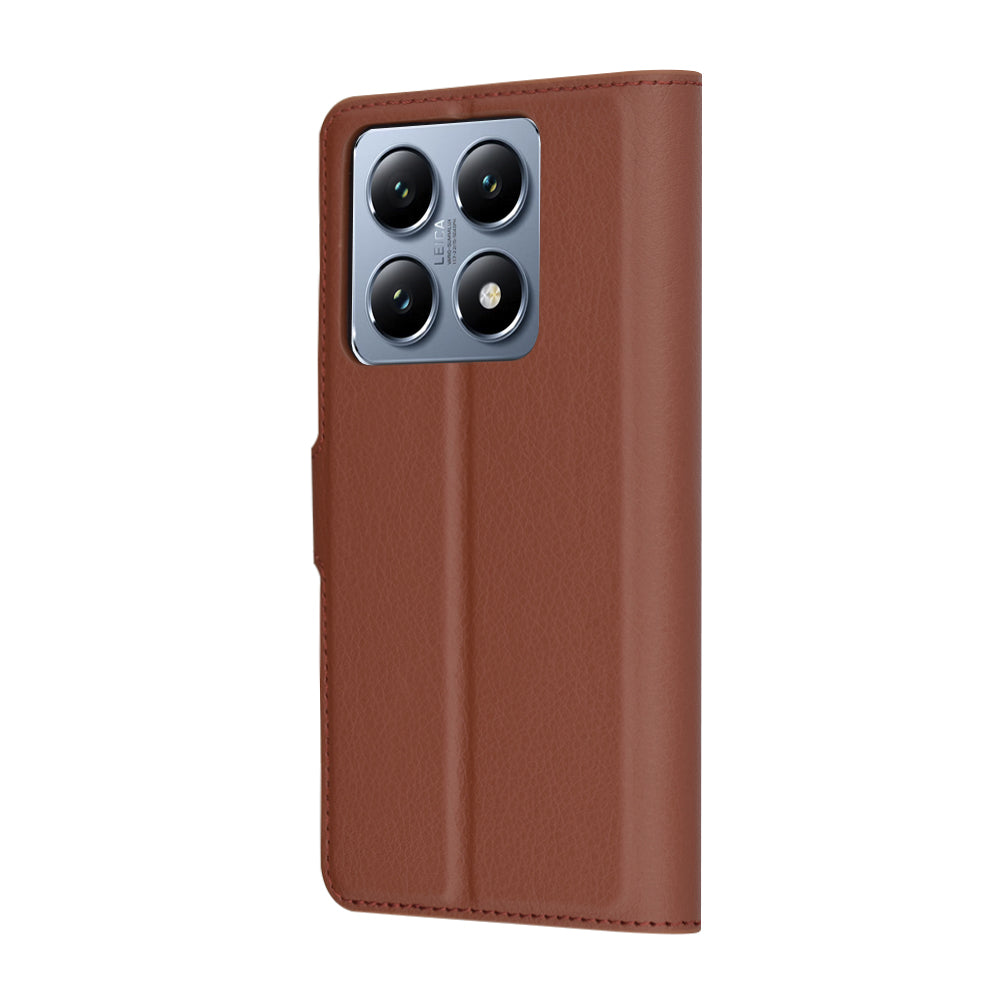 Custodia per Xiaomi 14T Pro, Techsuit, Leather Folio, Marrone
