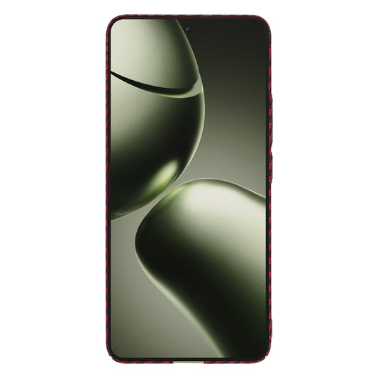 Custodia per Xiaomi 14T, Techsuit, Carbonite FiberShell, Rossa