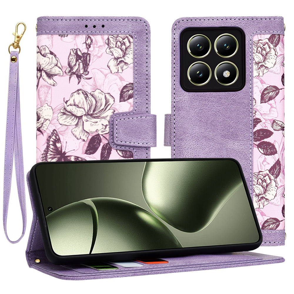 Custodia per Xiaomi 14T, Techsuit, FlipCraft, Viola
