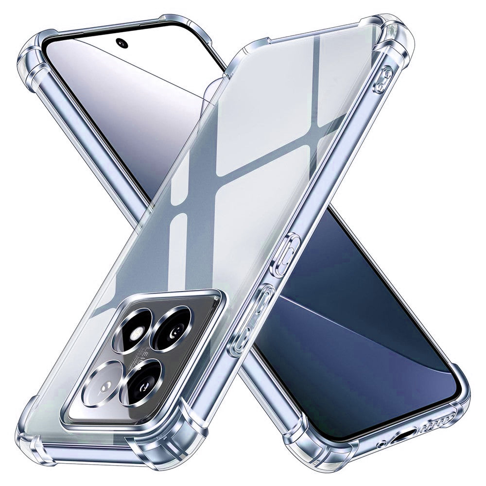 Custodia per Xiaomi 14T, Techsuit, Shockproof Clear, Trasparente