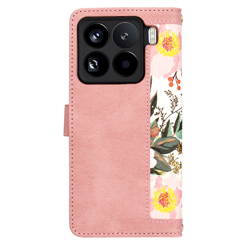 Custodia per Xiaomi 15 Pro, Techsuit, FlipCraft, Rosa