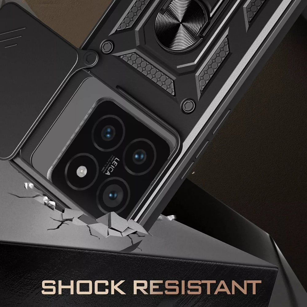 Custodia per Xiaomi 15, Techsuit, CamShield, Nera