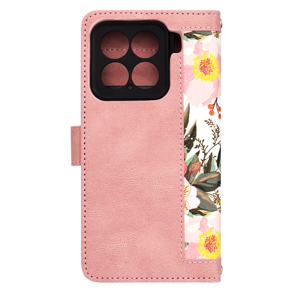 Custodia per Xiaomi 15, Techsuit, FlipCraft, Rosa