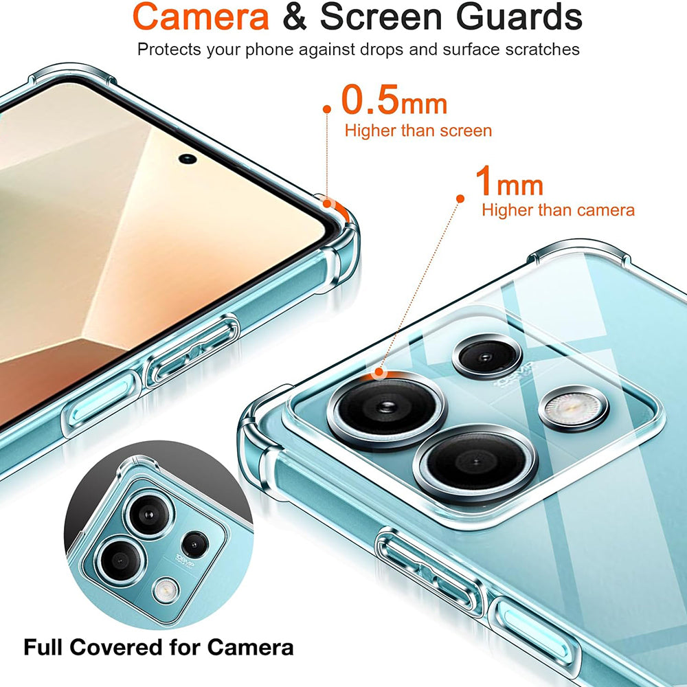 Custodia per Xiaomi 15, Techsuit, Shockproof Clear, Trasparente