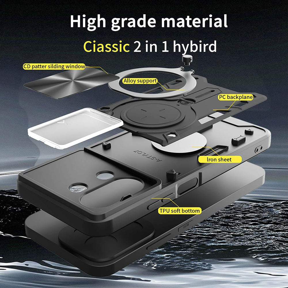 Case for Xiaomi 15T Pro, Techsuit, CamGuard Pro, Black