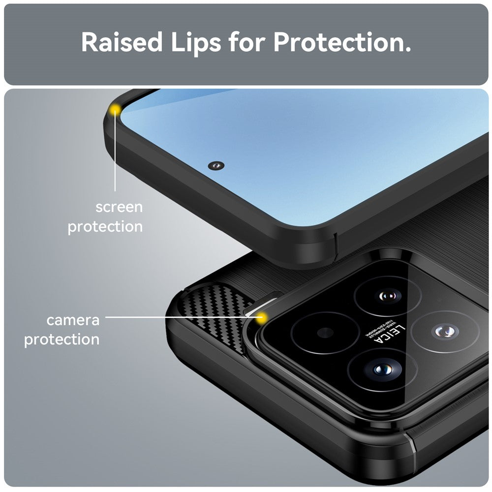 Custodia per Xiaomi 15T Pro, Techsuit, Carbonio, Nera