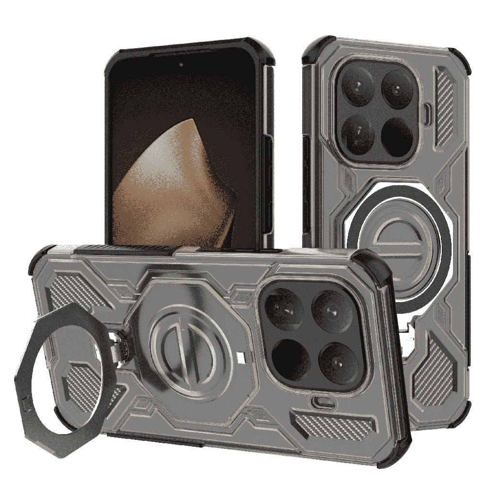 Custodia per Xiaomi 15T Pro, Techsuit, Carbon Shield Pro, Fumo
