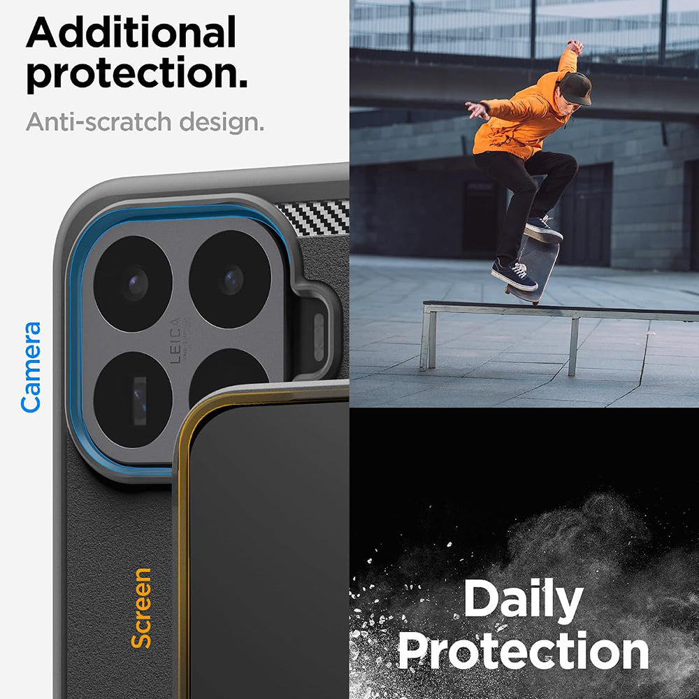 Custodia per Xiaomi 17T Pro, Spigen, Rugged Armor, Nera ACS11869