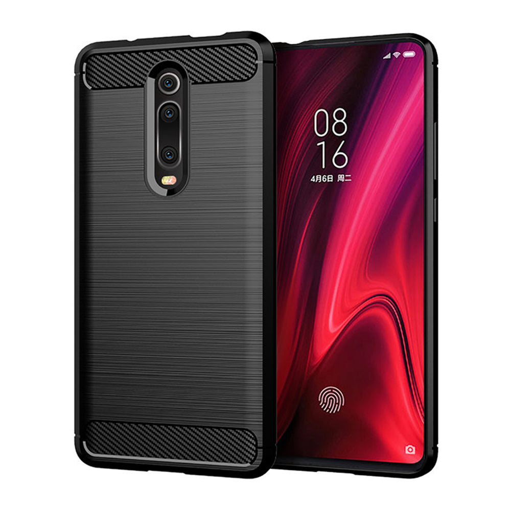 Custodia per Xiaomi Mi 9T Pro / 9T / Redmi K20 Pro / K20, Techsuit, Carbonio, Nera