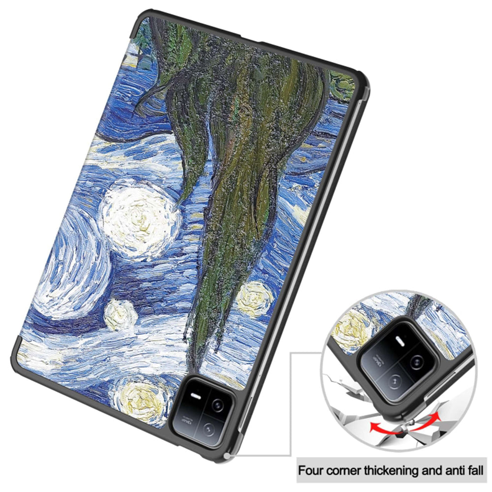 Custodia per Xiaomi Pad 6 / 6 Pro, Techsuit, FoldPro Starry Night, Multicolore