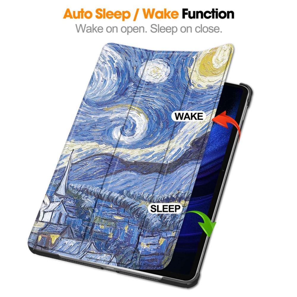Custodia per Xiaomi Pad 6 / 6 Pro, Techsuit, FoldPro Starry Night, Multicolore