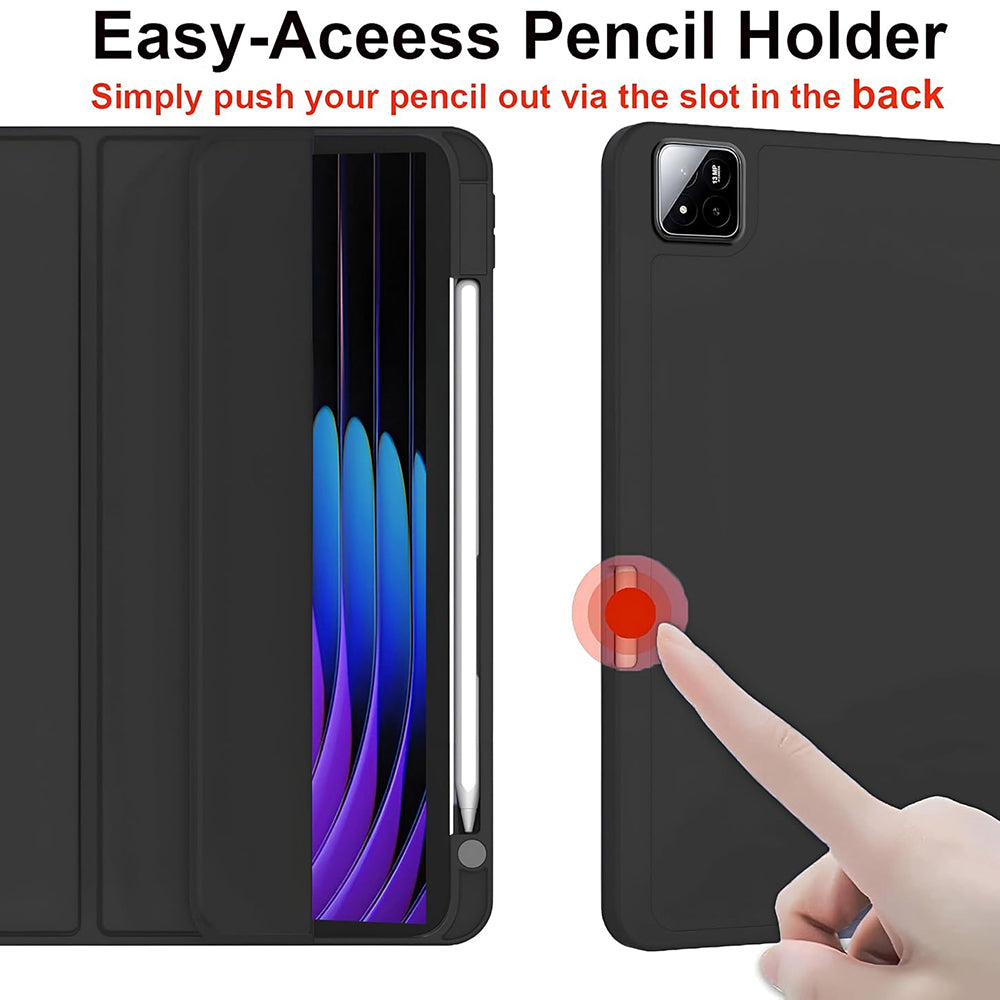 Custodia per Xiaomi Pad 7 / 7 Pro, Techsuit, Flex Trifold, Nera
