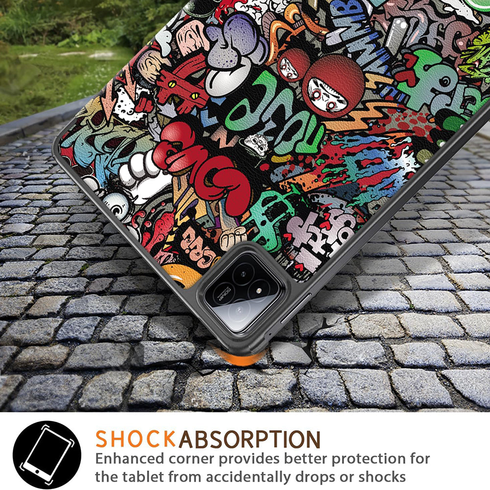 Custodia per Xiaomi Pad 7 / 7 Pro, Techsuit, FoldPro Urban Vibe, Multicolore
