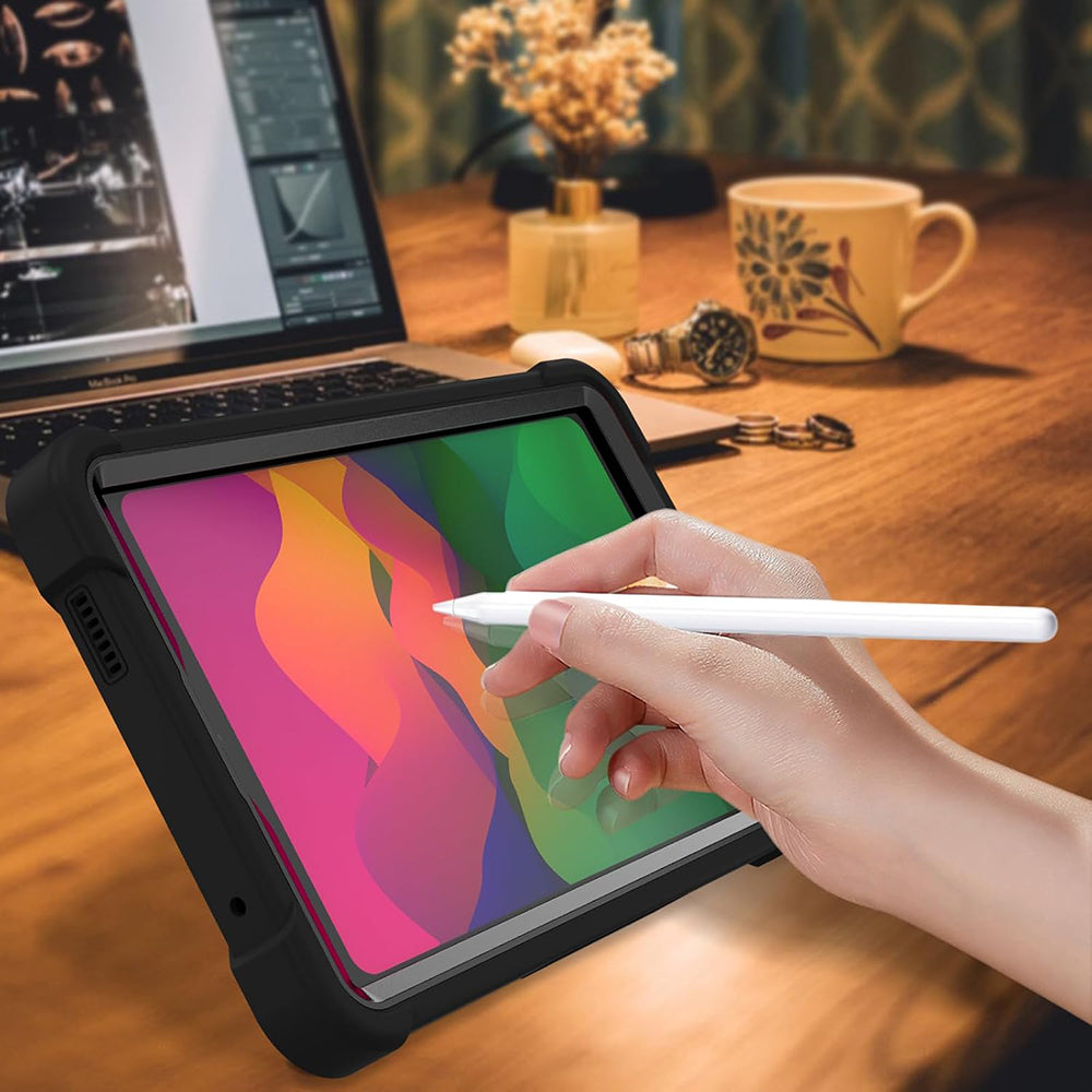 Custodia per Xiaomi Pad 7, Techsuit, Rugged TabShell, Nera