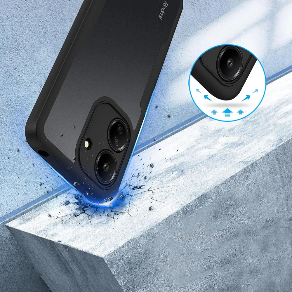 Custodia per Xiaomi Poco C65 / Redmi 13C, Techsuit, ColorVerse 360, Nera