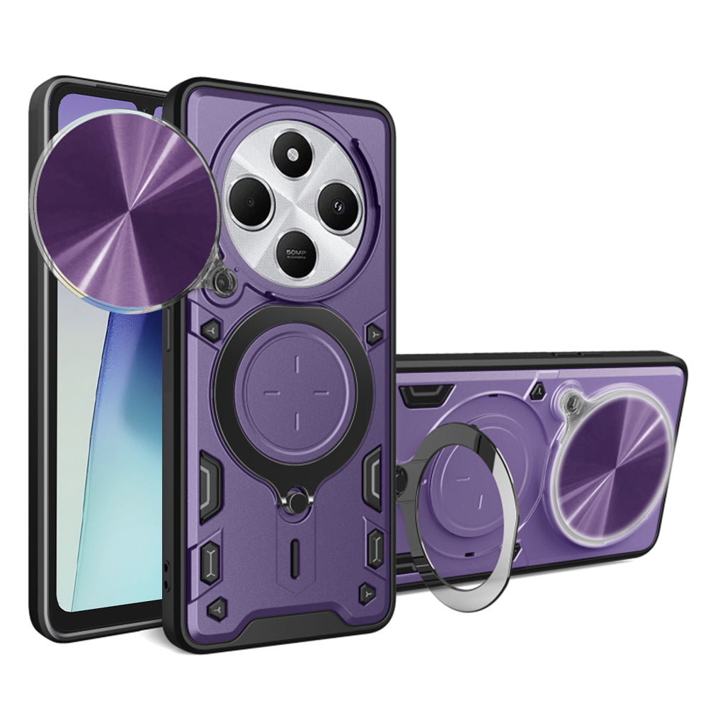 Custodia per Xiaomi Poco C75 / Redmi 14C, Techsuit, CamGuard Pro, Viola