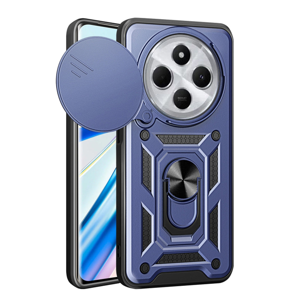 Custodia per Xiaomi Poco C75 / Redmi 14C, Techsuit, CamShield, Blu