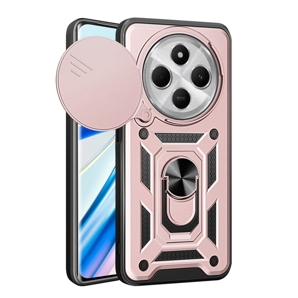 Custodia per Xiaomi Poco C75 / Redmi 14C, Techsuit, CamShield, Rosa