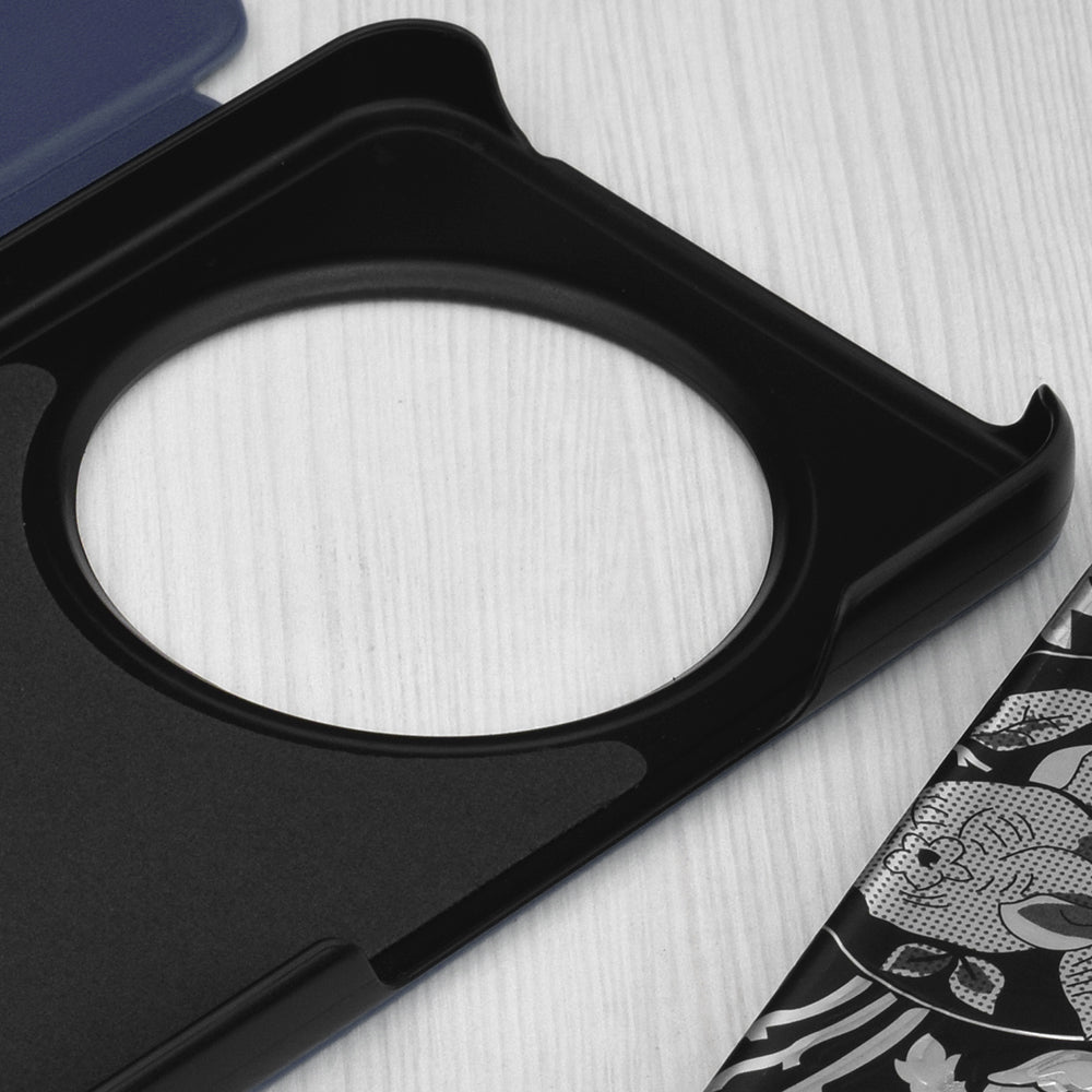 Custodia per Xiaomi Poco C75 / Redmi 14C, Techsuit, eFold, Blu Scuro